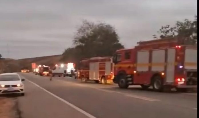 Ônibus capota na BR-381/MG, mata 1 pessoa e deixa outras 43 feridas Ônibus capota na BR-381/MG, mata 1 pessoa e deixa outras 43 feridas