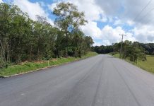 Acesso a Cerro Grande do Sul, na ERS-715, recebe asfalto em 10 km Acesso a Cerro Grande do Sul, na ERS-715, recebe asfalto em 10 km