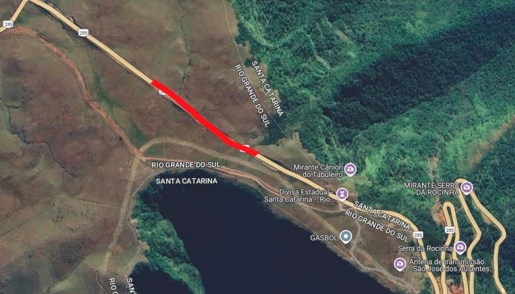 BR-285/RS será interditada, nesta segunda-feira (18), em São José dos Ausentes