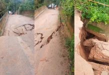 Ponte entre Cabo Verde e Divisa Nova cede e interdita via, em Minas Ponte entre Cabo Verde e Divisa Nova cede e interdita via, em Minas