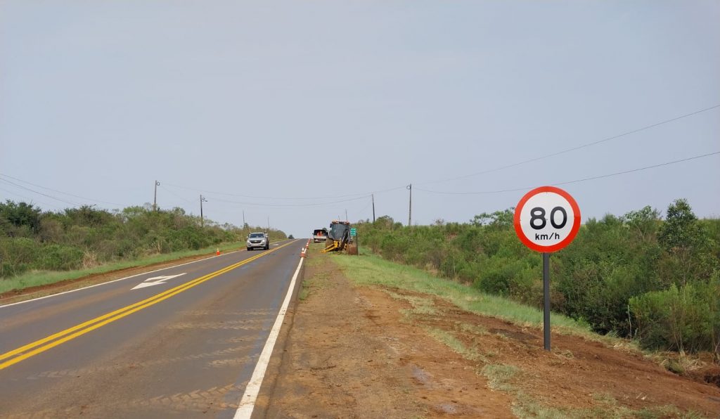PR-170 recebe melhorias no trecho entre os municípios de Guarapuava e Pinhão