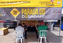Ação de saúde atende a caminhoneiros na BR-101/SC, em Maracajá Ação de saúde atende a caminhoneiros na BR-101/SC, em Maracajá