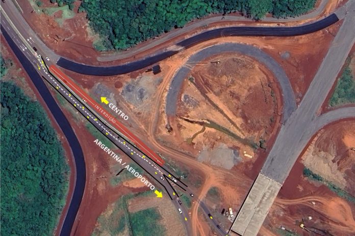 Alterado o tráfego na BR-469/PR com a Perimetral Leste de Foz do Iguaçu Alterado o tráfego na BR-469/PR com a Perimetral Leste de Foz do Iguaçu