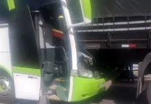 Acidente com ônibus na BR-116/BA deixa motorista morto e 16 feridos, em Milagres Acidente com ônibus na BR-116/BA deixa motorista morto e 16 feridos, em Milagres