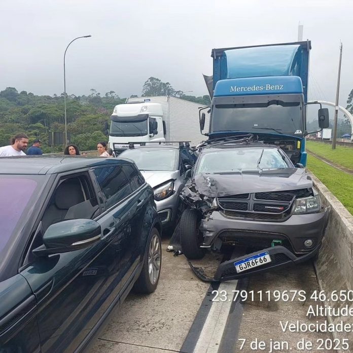 Engavetamento com 12 veículos no Rodoanel deixa 1 morto e 23 feridos Engavetamento com 12 veículos no Rodoanel deixa 1 morto e 23 feridos