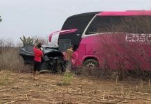 Acidente na rodovia CE-187 entre ônibus e SUV deixa feridos Acidente na rodovia CE-187 entre ônibus e SUV deixa feridos