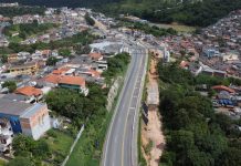Obras de contenção na Raposo Tavares alteram o tráfego, em Alumínio (SP) Obras de contenção na Raposo Tavares alteram o tráfego, em Alumínio (SP)