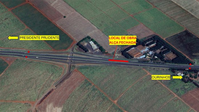 Alça da Raposo Tavares fica interditada nesta quarta (15), em Assis (SP) Alça da Raposo Tavares fica interditada nesta quarta (15), em Assis (SP)