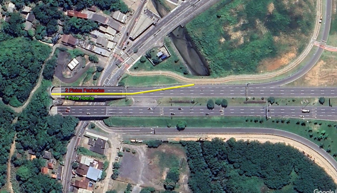 Manutenção em túnel da SC-401 altera p tráfego entre segunda (24) e quinta(27)