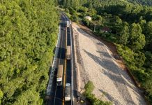 Tráfego é restabelecido após conclusão das obras na BR-386, em Pouso Novo (RS) Tráfego é restabelecido após conclusão das obras na BR-386, em Pouso Novo (RS)