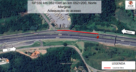 Marginal da Via Anhanguera (SP-330), em Jundiaí, recebe obra de readequação Marginal da Via Anhanguera (SP-330), em Jundiaí, recebe obra de readequação