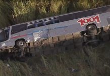Ônibus da 1001 com 17 multas cai em ribanceira na Dutra e deixa 1 morto e 25 feridos Ônibus da 1001 cai em ribanceira na Dutra e deixa 1 morto e 25 feridos, em Pinda (SP)