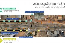 Construção de viaduto na BR-163/MT altera tráfego, em Sinop, a partir de sexta-feira (7) Construção de viaduto na BR-163/MT altera tráfego, em Sinop, a partir de sexta-feira (7)