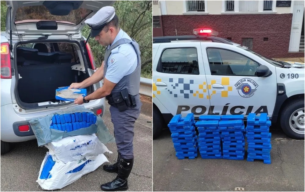 Motorista de aplicativo usuário de drogas flagrado transportando para o tráfico