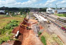 Obras em alça de acesso à Rua Bento Rosa, em Lajeado (RS), alteram o tráfego local Obras em alça de acesso à Rua Bento Rosa, em Lajeado (RS), alteram o tráfego local