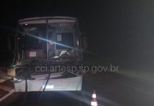 Ônibus bate em carreta na SP-258 e deixa mais de 35 feridos, em Itapeva Ônibus bate em carreta na SP-258 e deixa mais de 35 feridos, em Itapeva