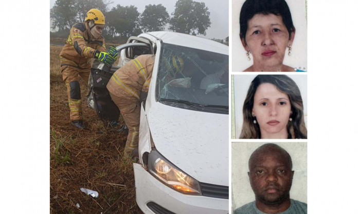Mãe, filha e amigo morrem em grave acidente na BR-153, em Frutal (MG)