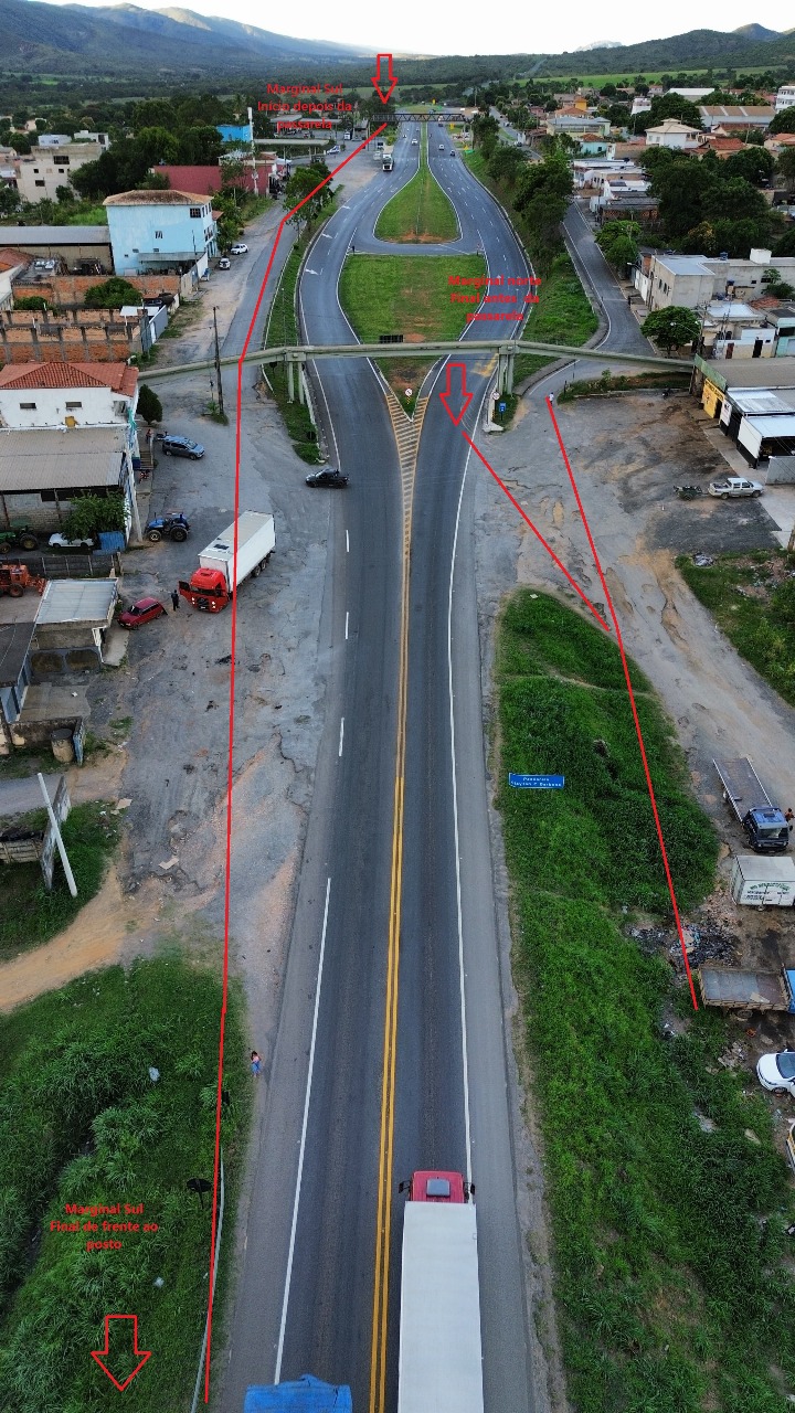 Rodovia BR-135 recebe obras de melhorias, em Buenópolis (MG)