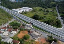 Liberada ao tráfego 1ª passagem inferior do lote 2.1, na BR-280/SC, em Guaramirim Liberada ao tráfego 1ª passagem inferior do lote 2.1, na BR-280/SC, em Guaramirim