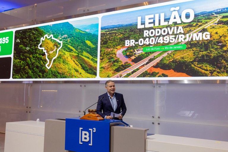 Consórcio Nova Estrada Real vence leilão da BR-040/495/MG/RJ