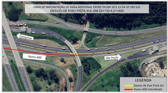 Obras na Via Anhanguera alteram o tráfego, no km 22, até domingo (11) Obras na Via Anhanguera alteram o tráfego, no km 22, até domingo (11)