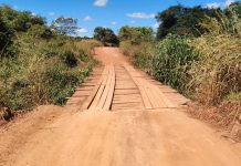 Manutenção provoca interdição de ponte na LMG-638, no Noroeste de Minas Manutenção provoca interdição de ponte na LMG-638, no Noroeste de Minas