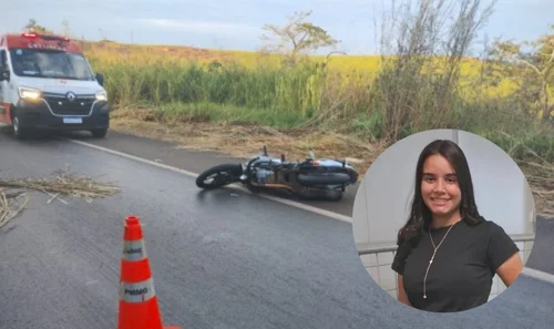 Motoqueira morre em acidente na rodovia BR-352/MG, em Patos de Minas Motoqueira morre em acidente na rodovia BR-352/MG, em Patos de Minas