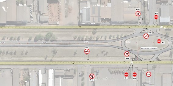 Obras de construção de viaduto alteram o tráfego na BR-163/MT, em Sinop