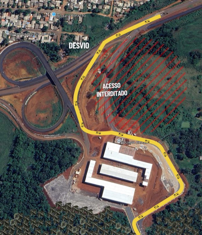 Perimetral Leste, no PR, terá novo desvio no acesso à nova aduana Brasil – Argentina Perimetral Leste, no PR, terá novo desvio no acesso à nova aduana Brasil – Argentina
