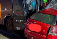 Acidente de ônibus contra carro na PR-466 mata filha e deixa mãe ferida Acidente de ônibus contra carro na PR-466 mata filha e deixa mãe ferida