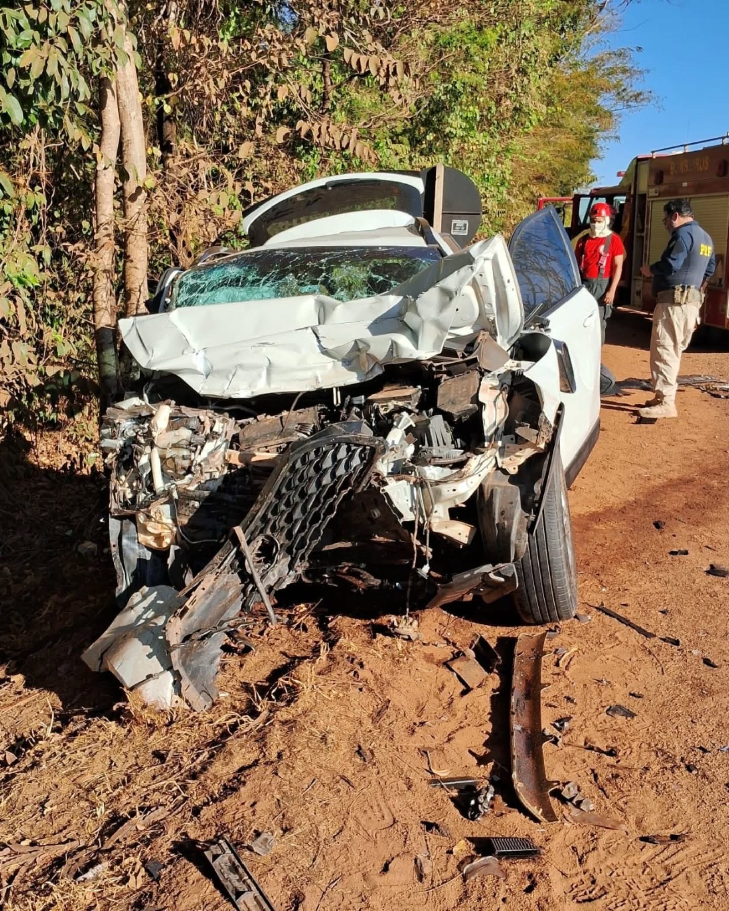 Acidente entre carro e carreta mata 6 pessoas da mesma família na BR-153/TO, em Fátima