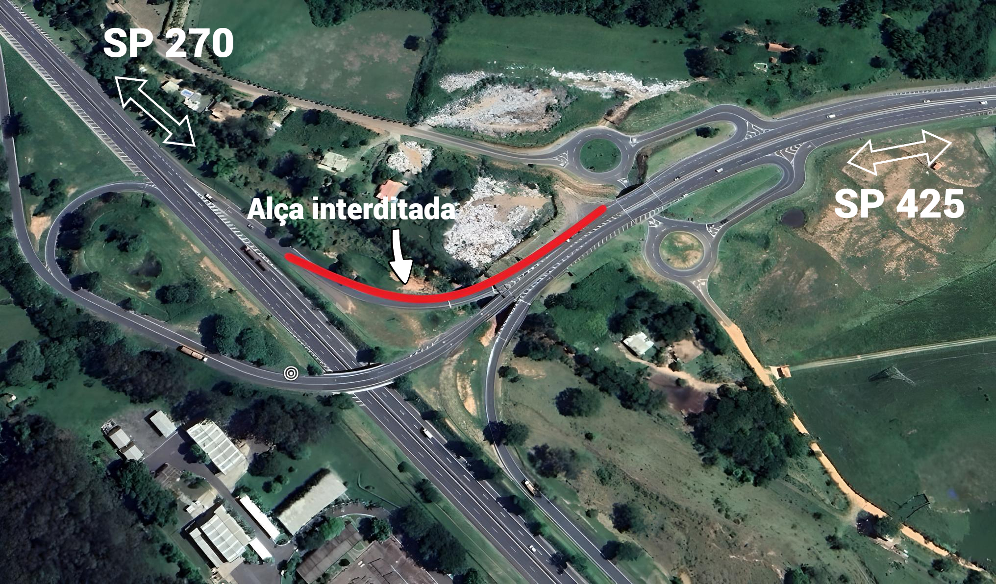 Alça da SP-425 à Raposo Tavares recebe melhorias, em Presidente Prudente