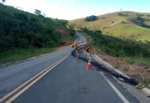 Rodovia AMG-0520 está interditada para reparos na pista, em Aracitaba Rodovia AMG-0520 está interditada para reparos na pista, em Aracitaba