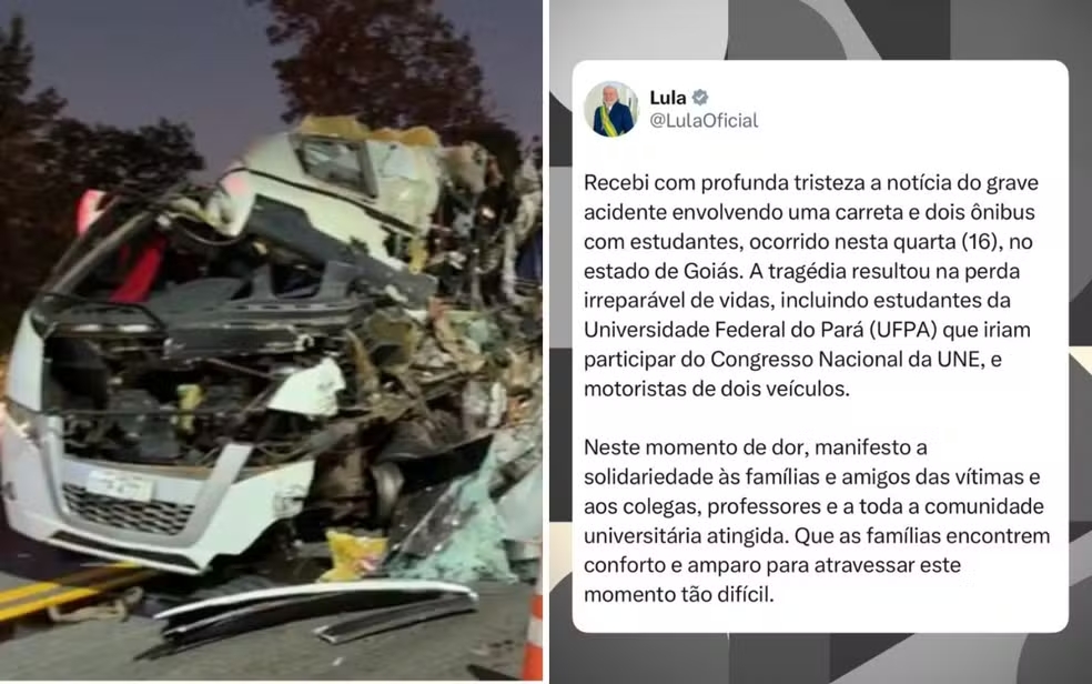 VÍDEO: Acidente na BR-153/GO entre micro-ônibus e carreta deixa 5 mortos