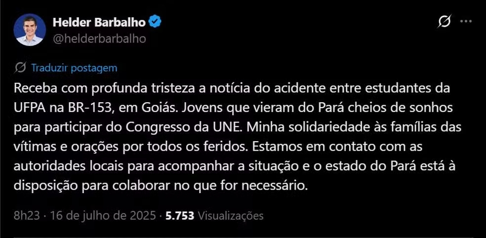 VÍDEO: Acidente na BR-153/GO entre micro-ônibus e carreta deixa 5 mortos