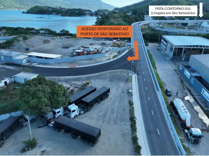 Iniciadas as obras de acesso ao Porto de São Sebastião pelo Contorno Sul da Tamoios