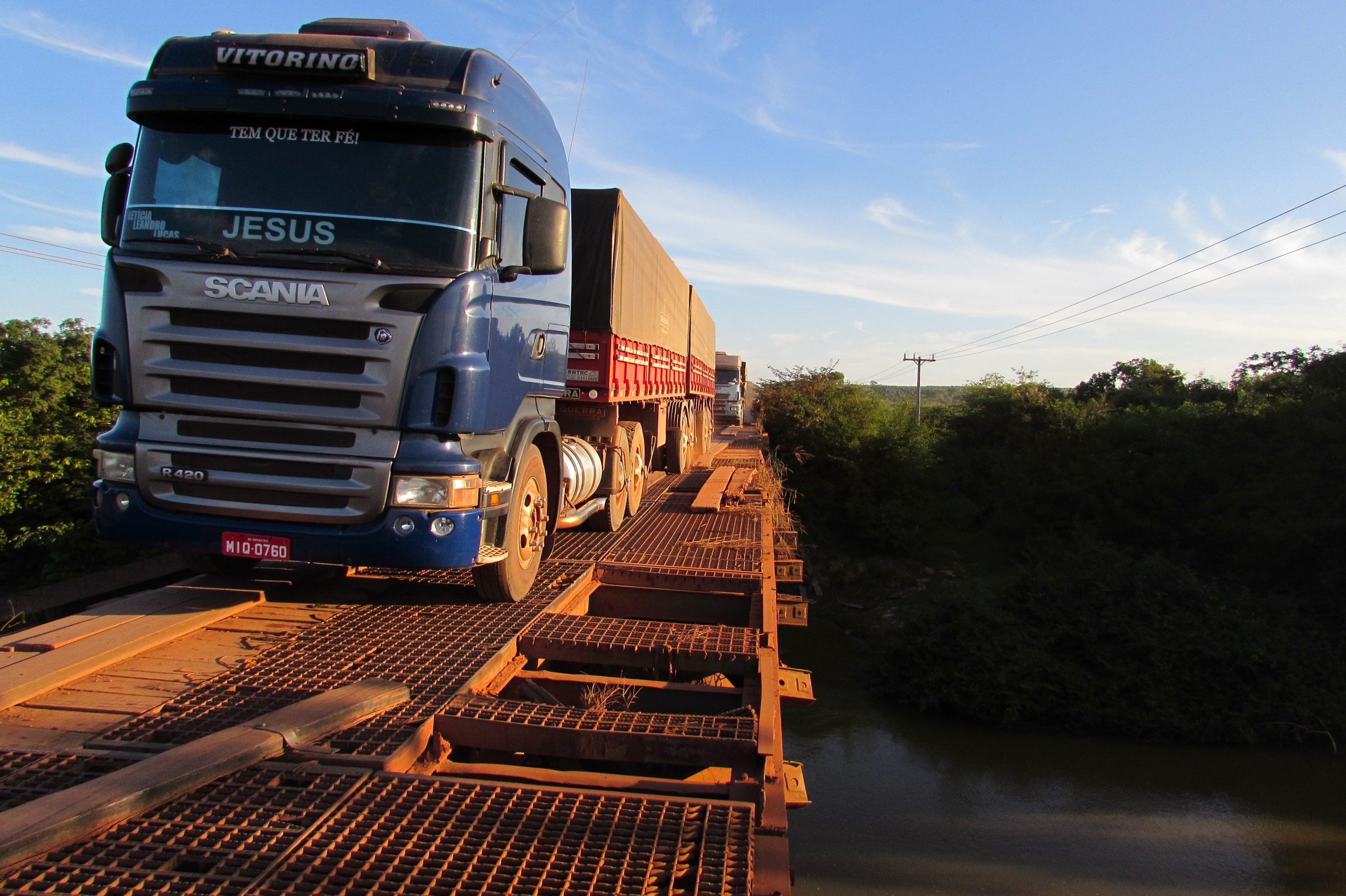 BR-158/PA está interditada devido a acidente na ponte do Inajazinho, em Santa Maria das Barreiras