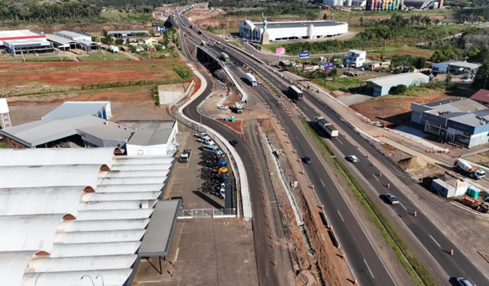 Obras na ponte seca na BR-386/RS modificam acesso à Rua Bento Rosa, em Lajeado