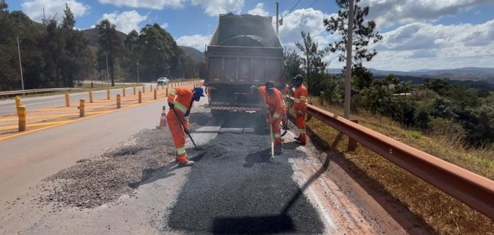 Manutenção e reparos na BR-040/MG alteram o tráfego, neste fim de semana