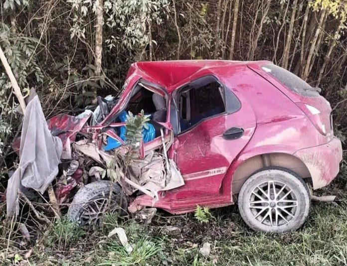 Mãe e filho morrem em acidente na BR-153/PR, em Rebouças
