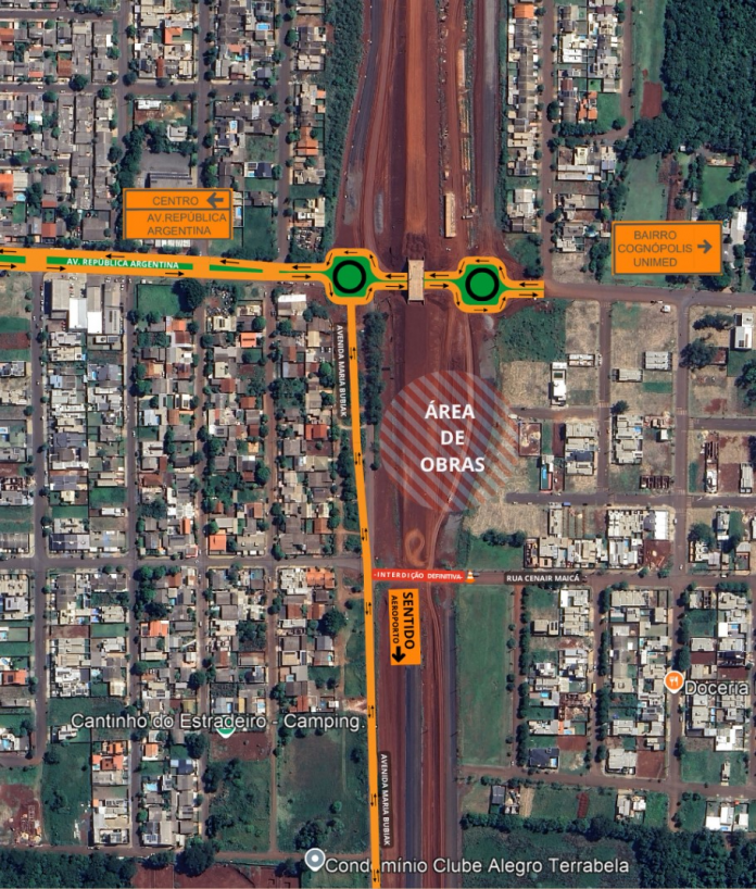 Tráfego sob novo viaduto é liberado na Perimetral Leste de Foz do Iguaçu, nesta terça (12)