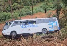 Ônibus do acidente com 32 feridos na BR-262/MG, em Manhuaçu, não tinha autorização de viagem Ônibus do acidente com 30 feridos na BR-262/MG, em Manhuaçu, não tinha autorização de viagem