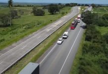 Liberados ao tráfego mais 6 km duplicados da BR-101/AL, em São Sebastião Liberados ao tráfego mais 6 km duplicados da BR-101/AL, em São Sebastião