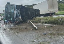 Acidente com ônibus da Cidade Sol deixa 2 feridos na BR-324/BA, em Feira de Santana Acidente com ônibus da Cidade Sol deixa 2 feridos na BR-324/BA, em Feira de Santana