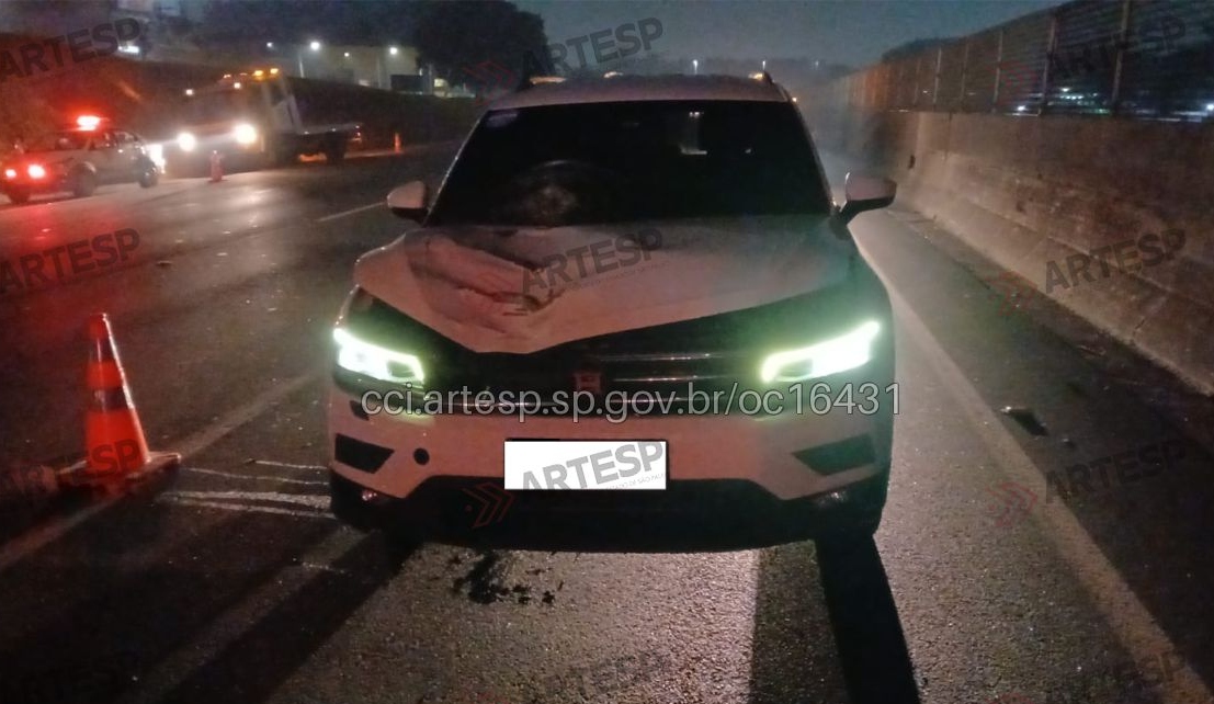 Homem morre atropelado depois de se jogar de viaduto na Ayrton Senna (SP-070), em Guarulhos