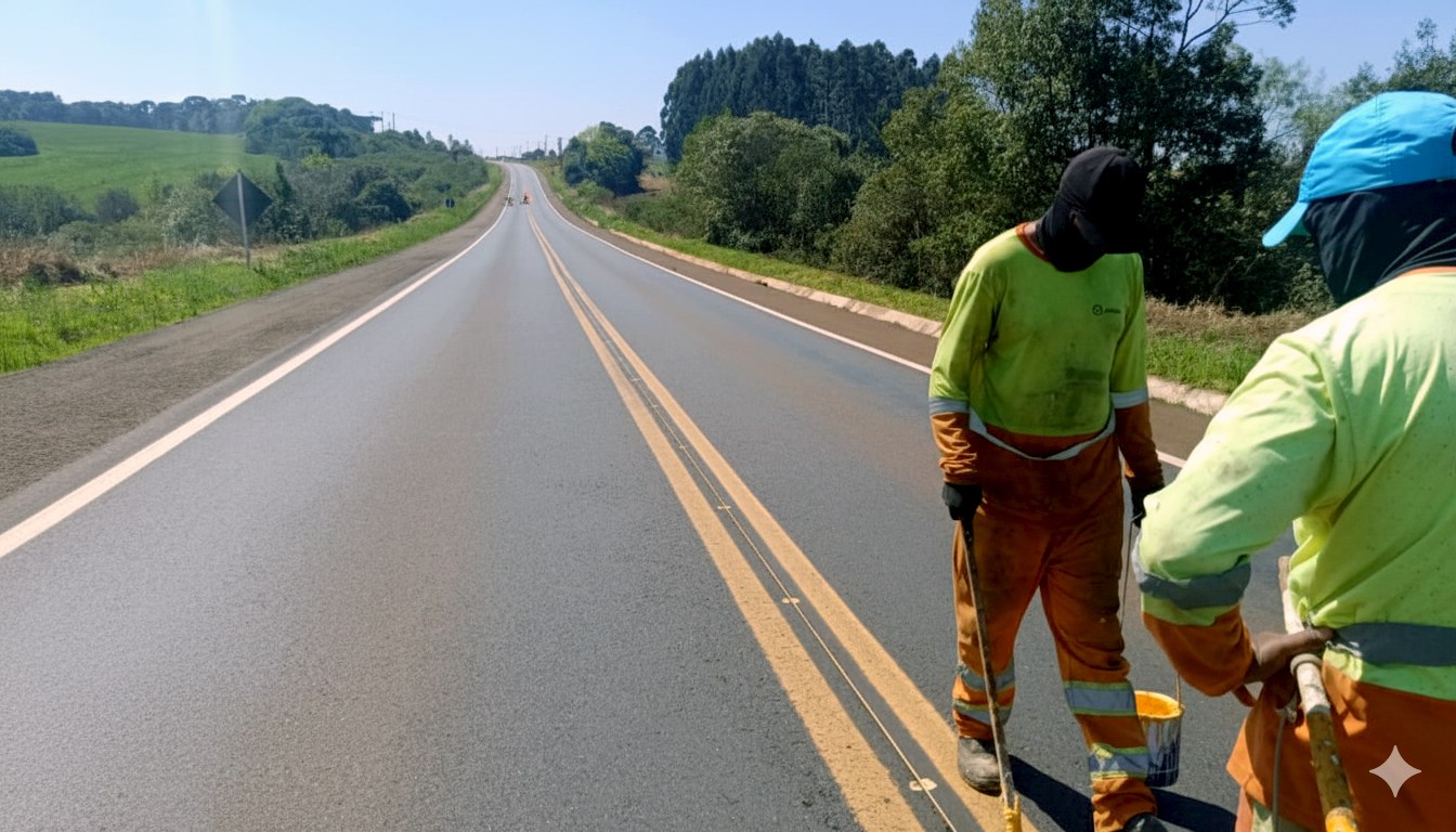 Rodovias federais paranaenses recebem melhorias na sinalização