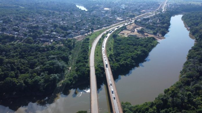 Finalizada a 1ª etapa do reforço estrutural da ponte sobre o Rio Candeias, na BR-364/RO