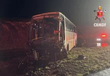Acidente com ônibus na BR-020/DF deixa 15 feridos, em Planaltina Acidente com ônibus na BR-020/DF deixa 15 feridos, em Planaltina