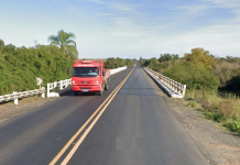 Tráfego de caminhões e ônibus está restrito na Ponte do Salso, na BR-290/RS Tráfego de caminhões e ônibus está restrito na Ponte do Salso, na BR-290/RS