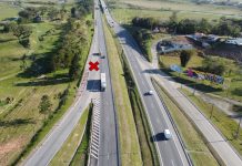 Obras alteram acesso a retorno na BR-101 Sul/SC, em Paulo Lopes Obras alteram acesso a retorno na BR-101 Sul/SC, em Paulo Lopes